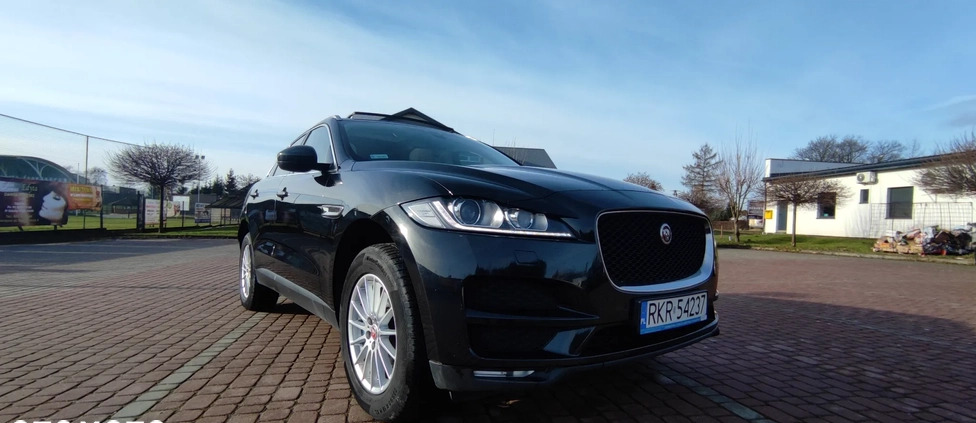 Jaguar F-Pace cena 88900 przebieg: 165200, rok produkcji 2017 z Kisielice małe 781